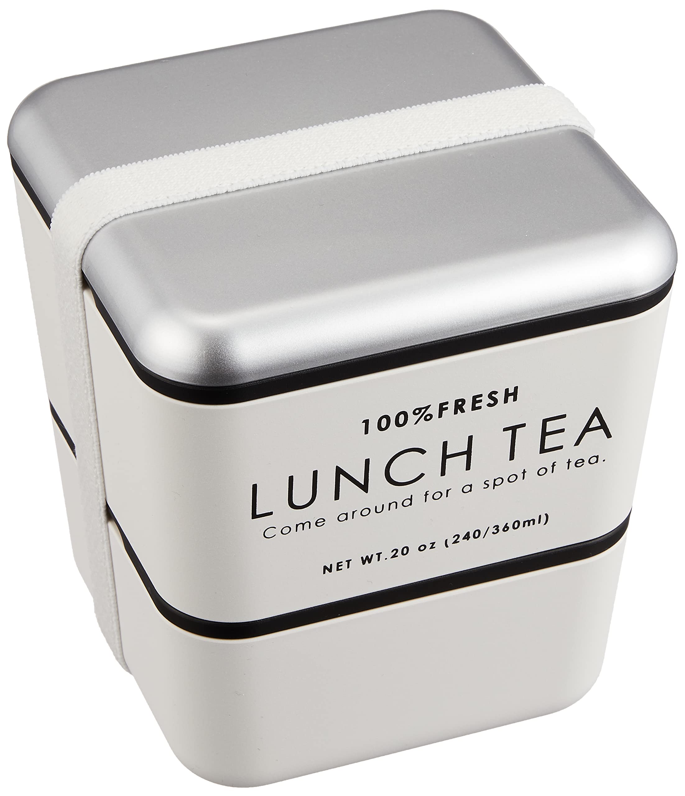 

Showa Lunch LUNCH Square Nest Lunch Box, TEA, White, белый
