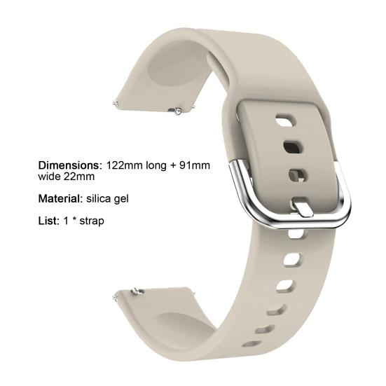 Watch Band Soft Silicone 22mm Smartwatch Replacement Wrist Strap for Amazfit GTR 2E/GTR 2/3 StratoS/GTR/Pace/Strato/2 StratoS