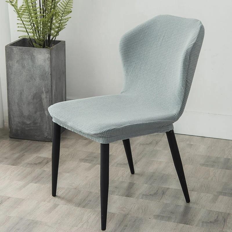 Nordic Polar Fleece Chair Cover Butterfly Cured Dining Chair Slipcovers Stretch Spandex Seat Covers for Living Room Kitchen Home