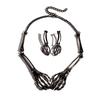 Hip Hop Chains Choker Earrings Set Gothic Punk Necklace Earring  Holiday Accessories