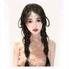 2Pcs Ear Rabbit-style Handmade Braids Pony Tails Long Twist Braid Hairpiece  for Women