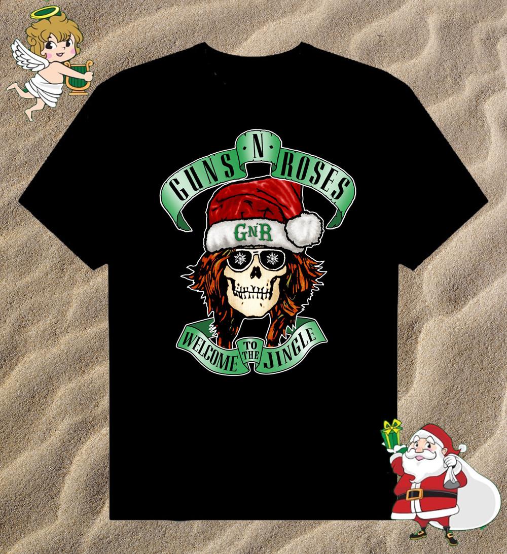 Guns N Roses Merry Chrismas Welcom To The Jingle T-Shirt VN2510 XXXL