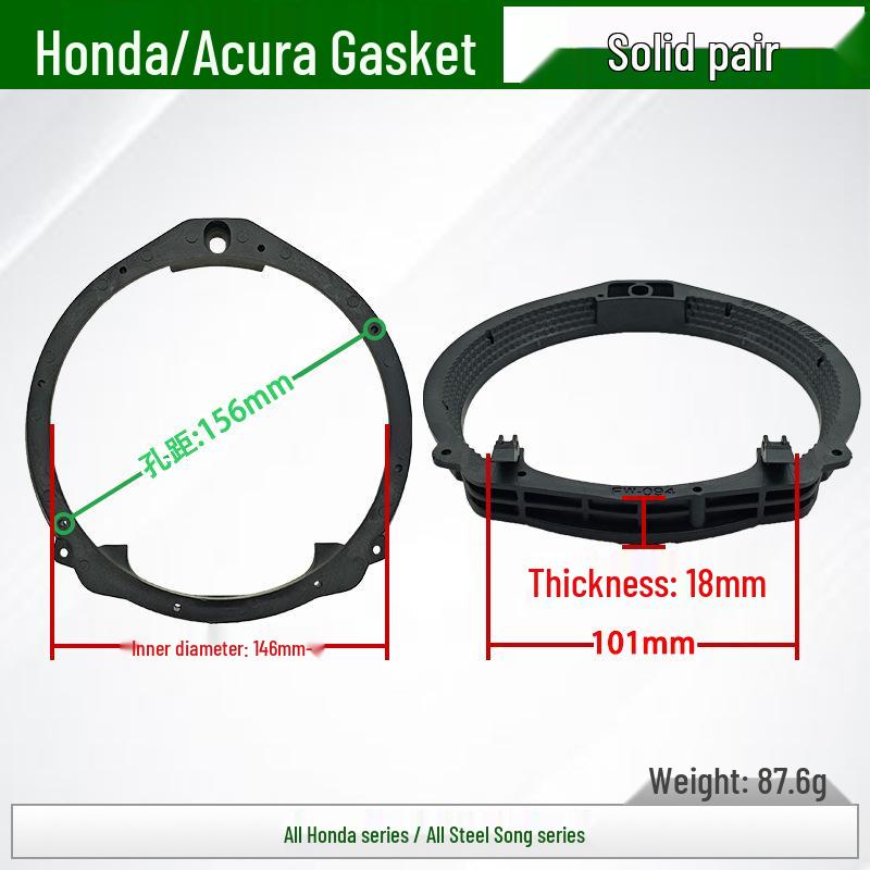 Universal Honeycomb Speaker Gasket (6.5" & 8") Lossless Car Audio Plastic Base Cover