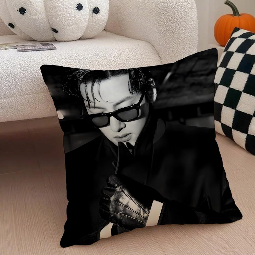 JJi Chang wook Cushion Cover Throw Pillow Cover Hidden Button Durable Polyester Chair Cushion