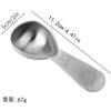 Stainless Steel Coffee Spoon With Polished Edges Ergonomic Handle Space-saving 15ml/30ml Accurate Measurement Tools For Coffee