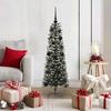 Artificial Christmas Tree with 150 LEDs and Stand Green 120 cm