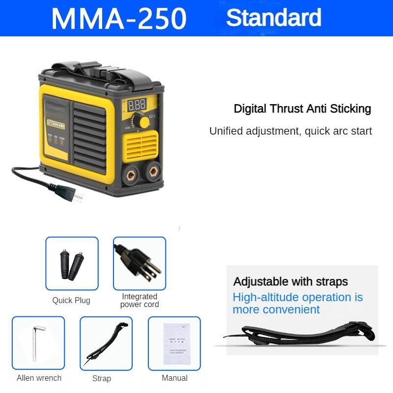 Mini Inverter DC Portable Welding Equipment 110/220V Intelligent Digital Welder MMA-250 Household Electric Welding Machine