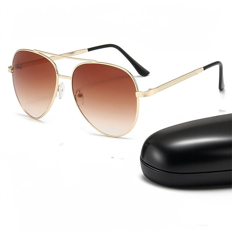 Attractive Glasses Women's Grey Vintage Pilot Sunglasses For Men Brand Design Gradient Eyewear Alloy Sun Glasses Oculos De Sol Male Eyeglasses 2026 Cm
