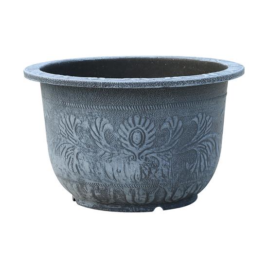 

Flower Pot Large Capacity Resin Planter Multi-Purpose Outdoor Garden Pot with Drainage System UV Resistant Decorative Garden Pot Perforated