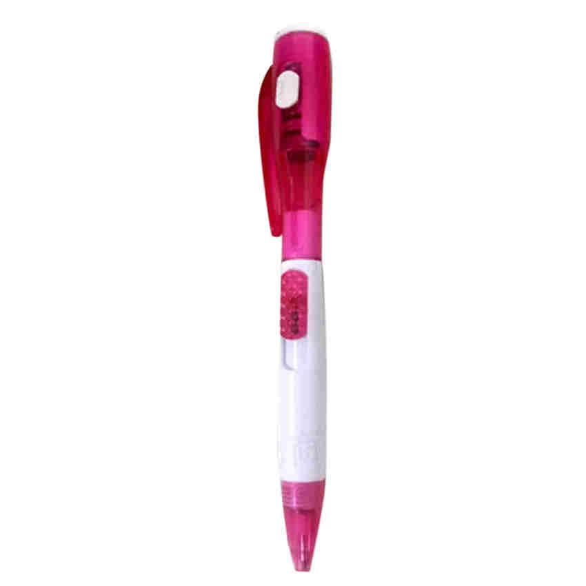 Cute Candy Color Novelty Ballpoint Pen with LED Lights School Studenr Writing Supplies