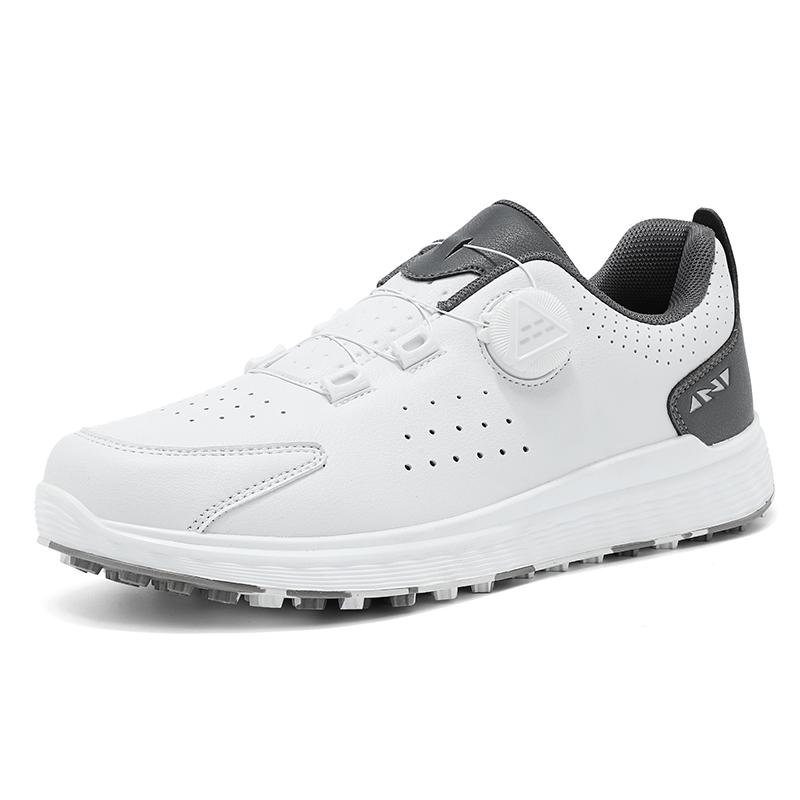 Professional Golf Shoes Leather Sneakers for Men Women Big Size Outdoor Walking Flat Soft Comfort Fashion Walking Trainer