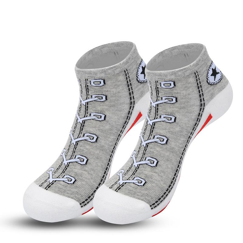 Mote Herre- og Damesokker, Deodorantsokker, Båtsokker Parodi Sportsokker, Sokker med Skomønster Lavskårede Trendy Sokker