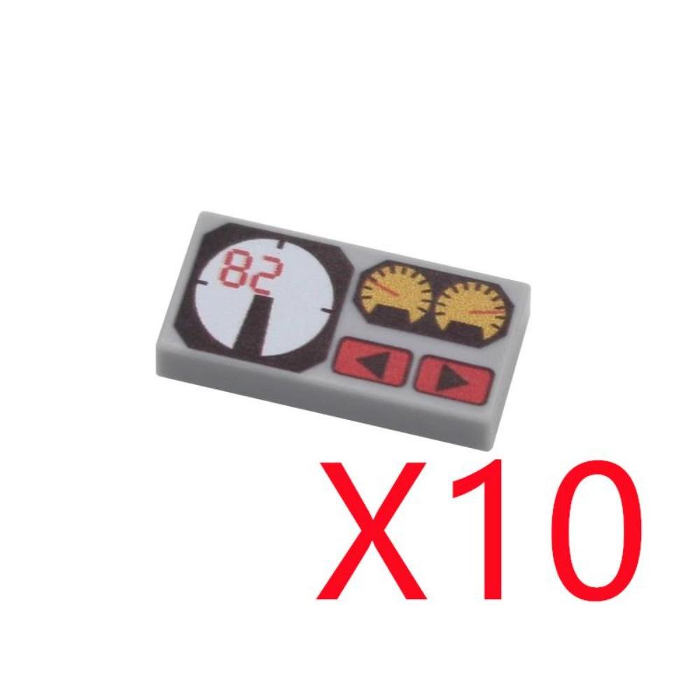 City Building Blocks Accessories Dashboard Audio Computer Control Center Radar Keyboard Mobile Phone Model Mini Brick Toy R054