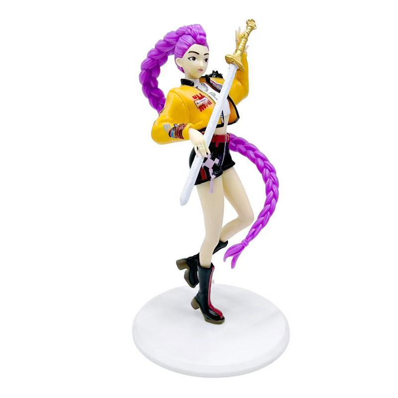 Kpop Demon Hunters Figure Toy Cartoon Rumi Action Figure PVC Desktop Decoration Model Doll Toy Fans Gift