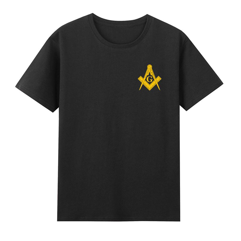 Masonic Chest Logo Square And Compass Freemason TShirt S