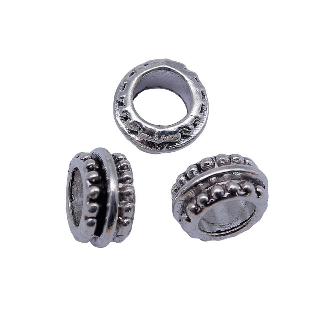 Large Hole Dot Spacer Beads Multi Color Charms For Bohemian Jewelry Findings