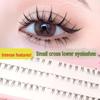 Yelix Thick Cat-Eye False Eyelashes: Natural, Segmented, Glue-Free Lower Lashes