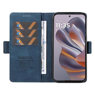 YIKATU YK-005 Für Motorola Edge 50 Neo 5G/Moto S50 5G/Thinkphone 25 5G Hülle PU Leder Brieftasche Handyhülle Skin Haptik