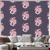 Japanese Floral Tapestry Wall Hanging Sakura Blossom Decor Aesthetic Room Divider Vintage Kimono Fabric Zen Garden Art Home Deco