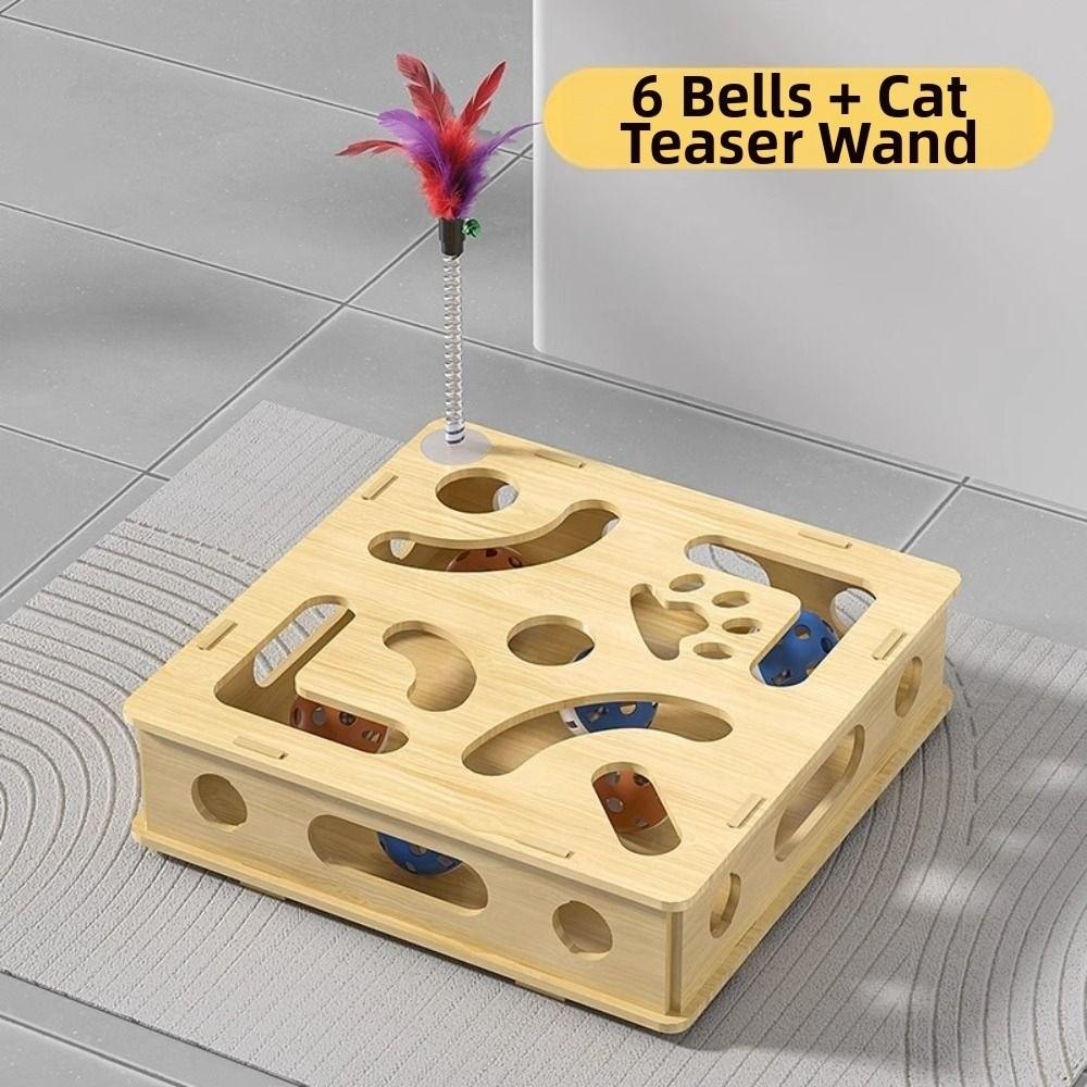 Detachable Interactive Cat Puzzle Box Creative Cat Exercise Toy Cat Teasing Box  Cat Supplies
