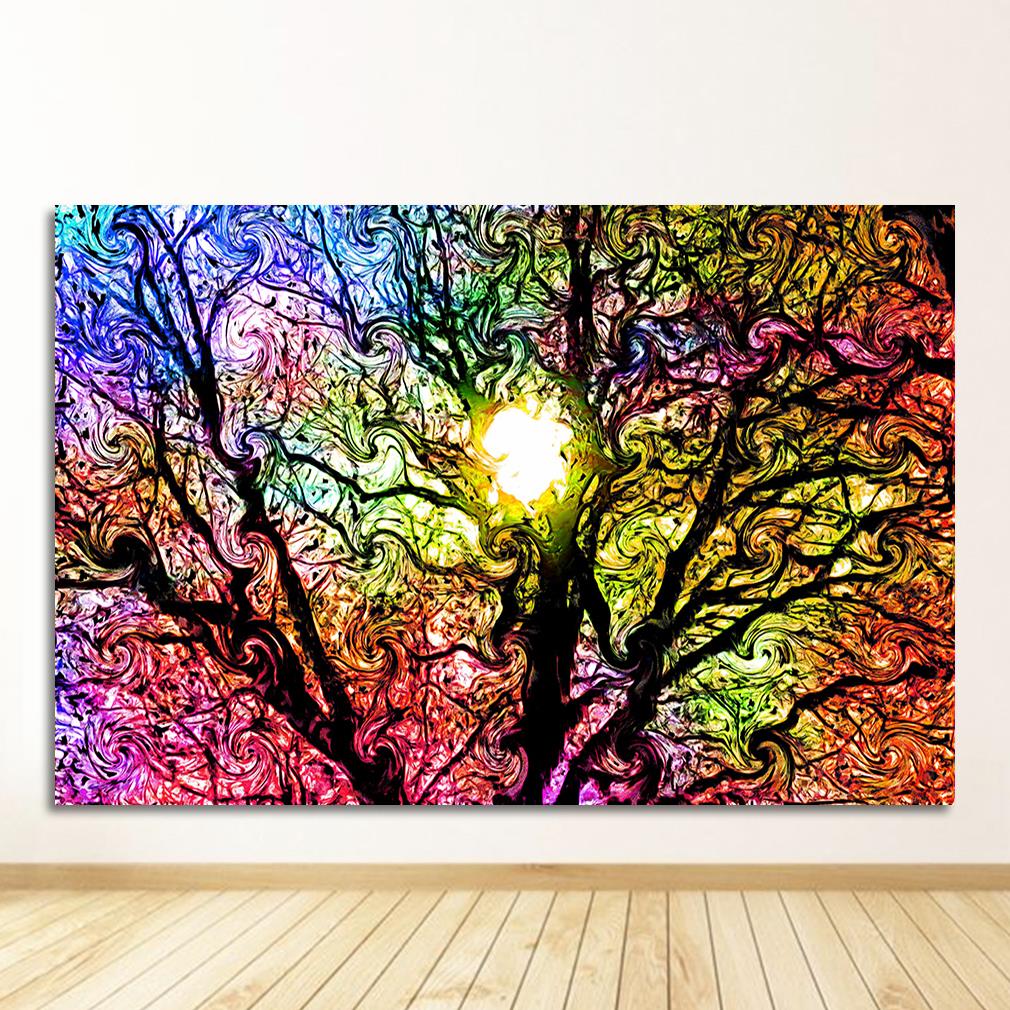 Life Modular Pictures Modern Home Decoration Wall Art Canvas Prints Painting Bedroom Poster Alex Grey Psychedelic Trippy Tree