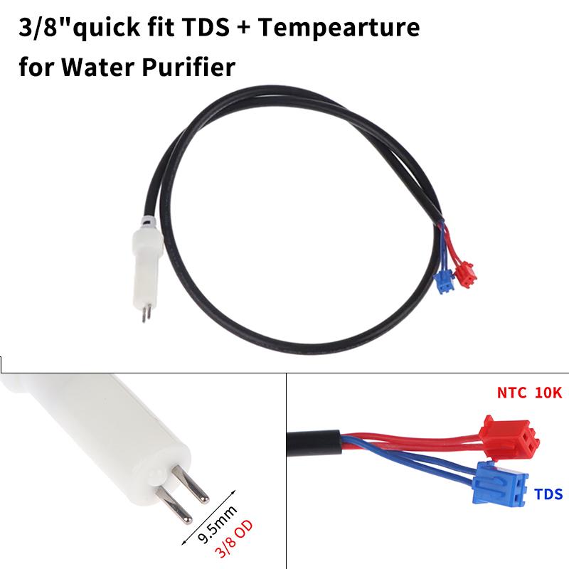 3/8" Tds Conductivity+ Ntc Temperature Measurement Water Sensor Water Quality Testing Probe