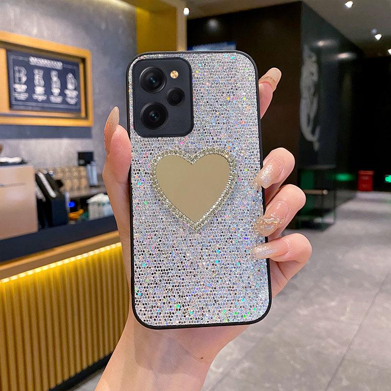 Sternenhimmel Glitzer Spiegel Weiche Hülle Schutzhülle für Xiaomi Redmi Note12 und Redmi13