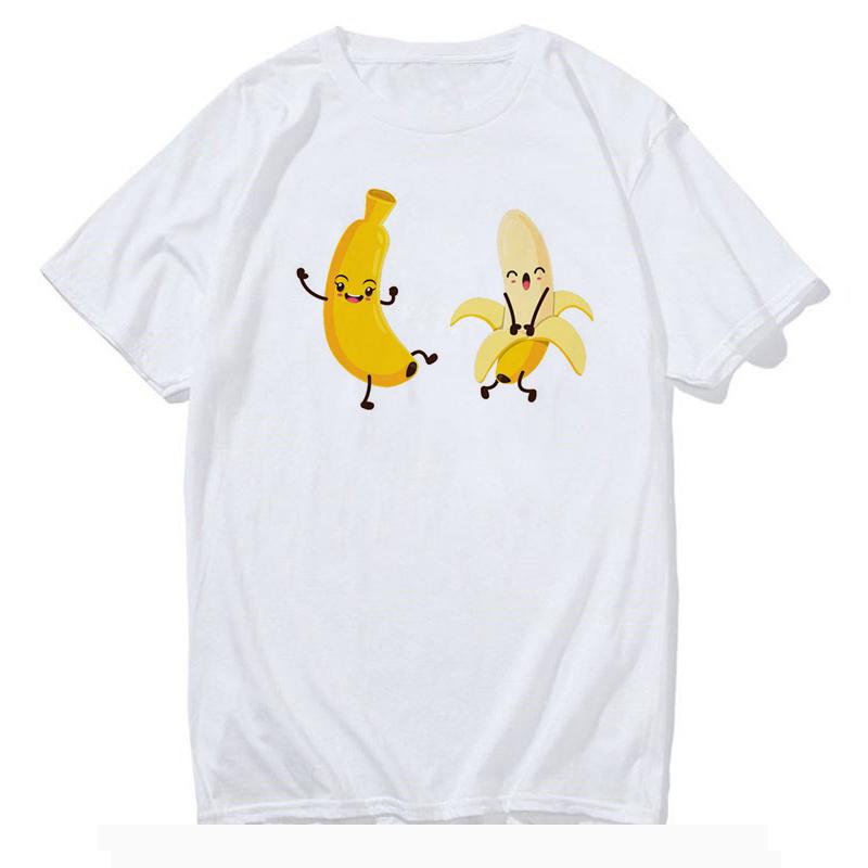 Acknowledgment Of A Specific Fruit Printed Unisex Short Sleeve Harajuku Tshirt Fruit Style Cute Tops Graphic