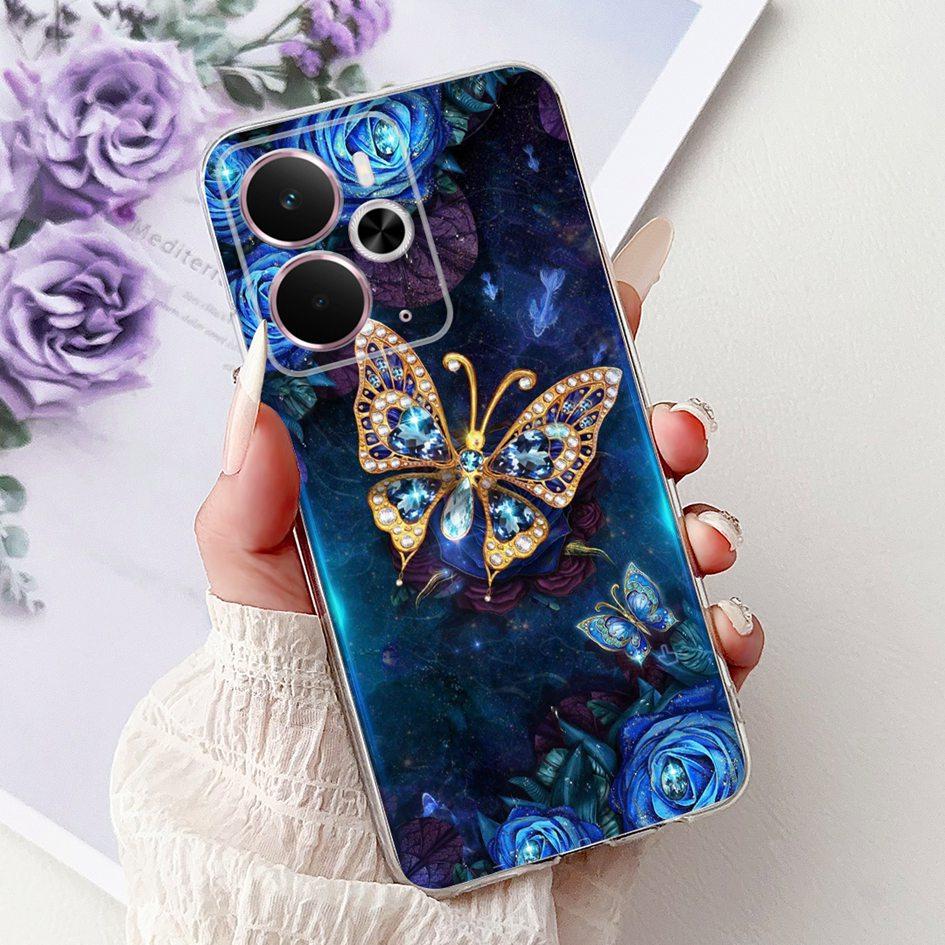 For Oppo Realme 14 14T 5G Case RMX5075 RMX5078 Popular Love Heart Shockproof Soft Silicone Cover For Realme14 Realme14T 5G Pouch