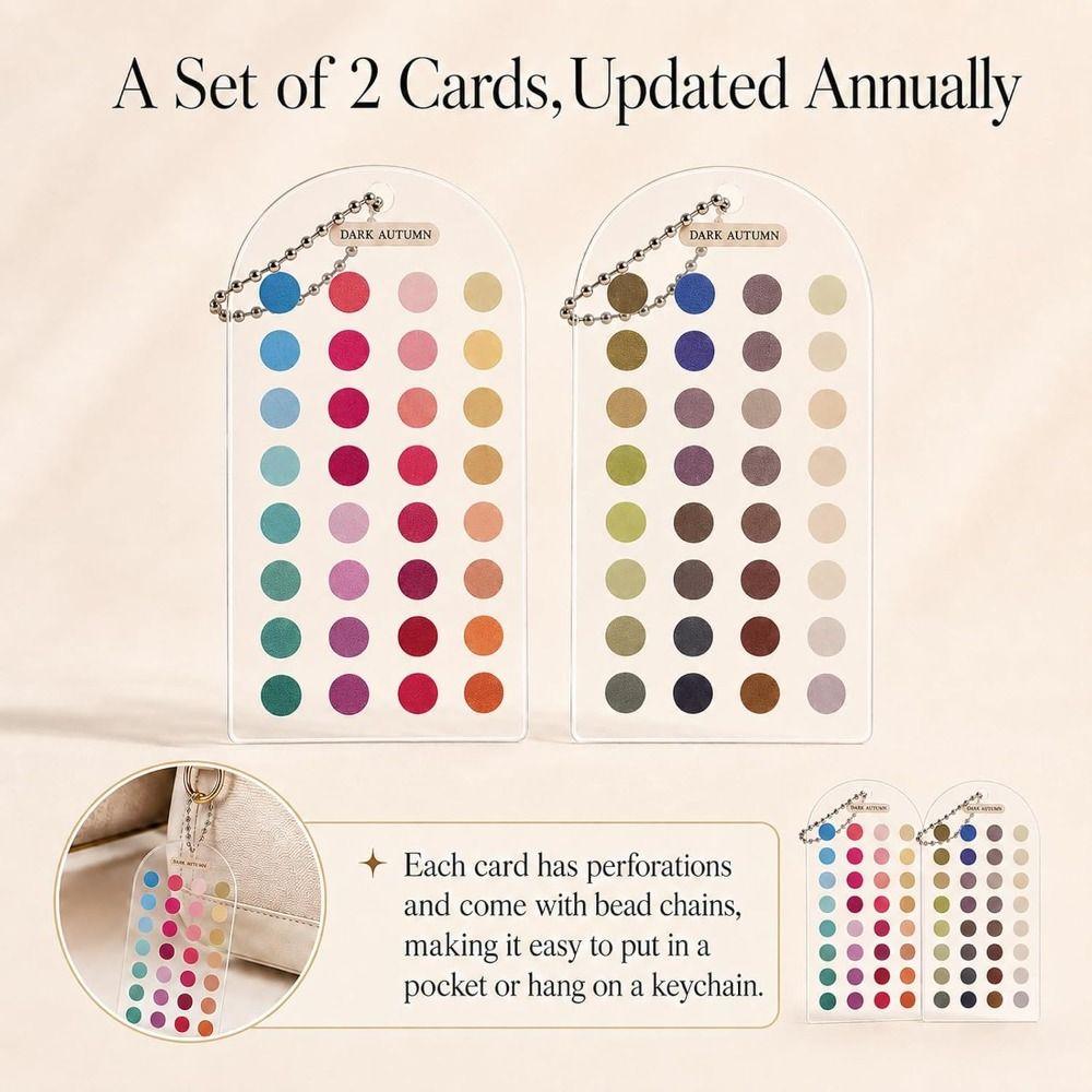 Color Analysis Color Palette Cards Portable Design Summer Color Cards  Summer Season