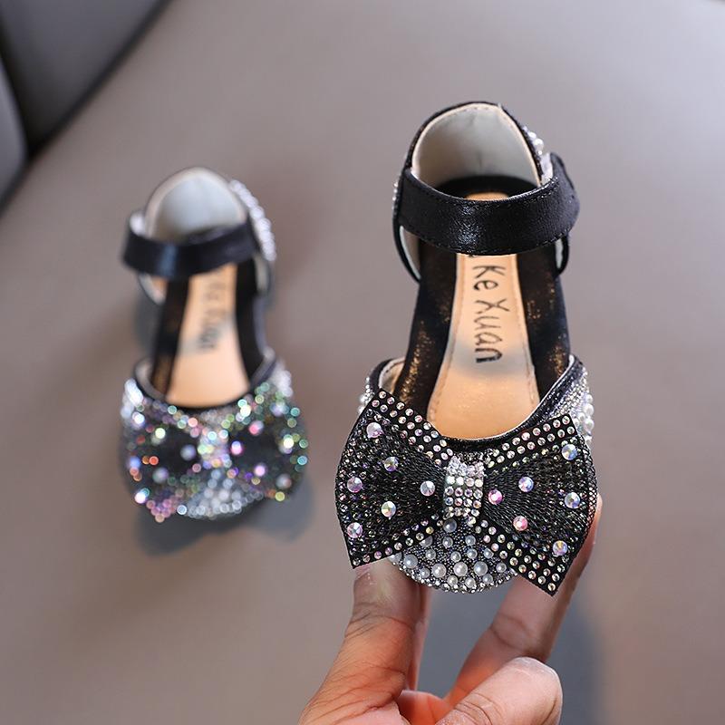 Summer new Korean-style girls' small/medium/large children's princess casual single shoes performance shoes little girl children's leather shoes