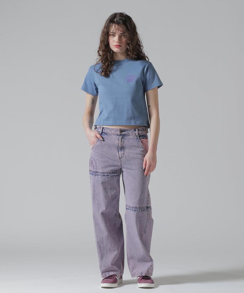 Avirex FOAMING USA M Size 115 Blue Gray T-SHIRT Women's 783-5135609