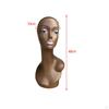 Elegantní dámská figurína hlava s nastavitelným stojanem na ramena pro vystavení šperků - Výška 48 cm