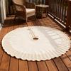 Christmas Tree Skirt Knitted Xmas Tree Carpet Decoration Ornament New Year Navidad Christmas Gifts Home Decorations