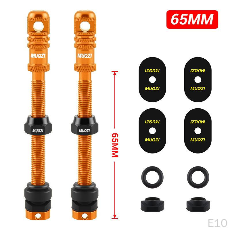 2 Pieces Tubeless Valve Stem Presta 65mm for Road Bike Most Rims