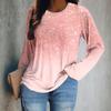 European and American Fashion Women's Casual Round Neck T-shirt Top