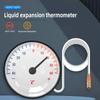 Dial Thermometer with Capillary Tube Household Usage Indoor Temperature Gauge -40~+40℃/10-120℃ for Refrigerators Oven