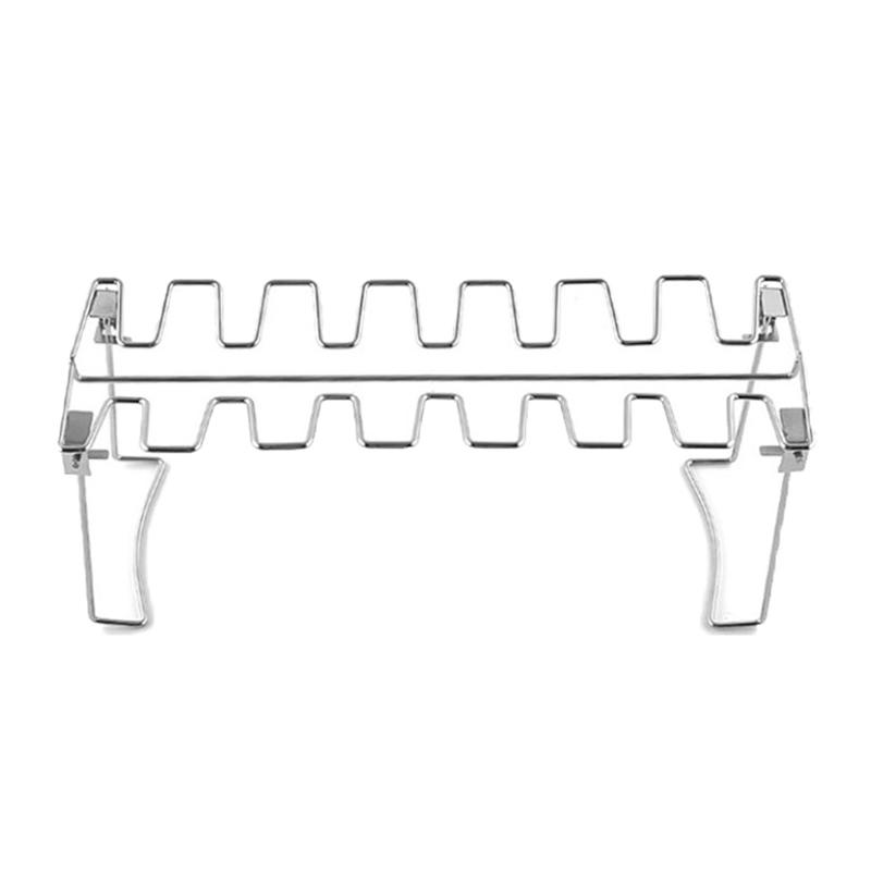 Bbq Beef Chicken Wing Leg Grill Barbecue Cooking Rack Non-Stick Stainless Steel Barbecue Drumstick Oven Roaster Stand