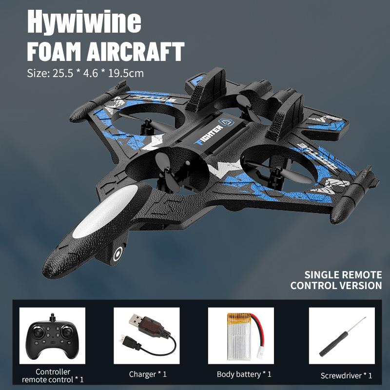RC Plane 2.4G EPP Foam Remote Control Airplane Drone Kid-Friendly Hobby Fighter Jet Glider Toy for Boys Girls Birthday Gift