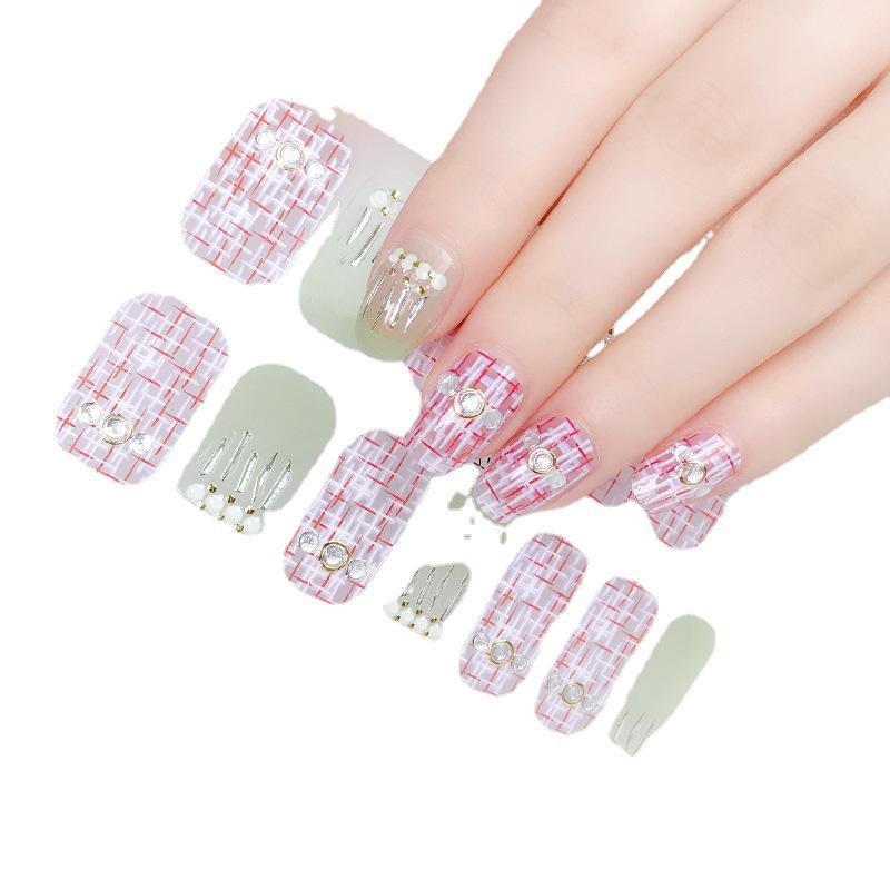 ZX 3D Gel Nail Polish Stickers: Easy-to-Use, Safe, and Healthy Imitation Diamond Adhesive for Stunning Nail Art.