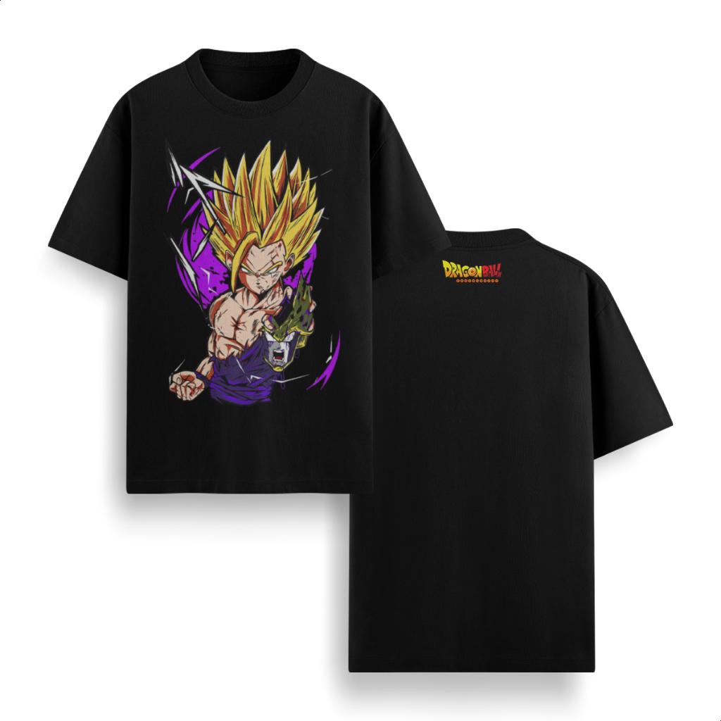 Saiyan Anime Dragon Ball Men Women Summer T-shirt Harajuku Retro Short-sleeved Loose Oversized Casual and Comfortable Y2k Top