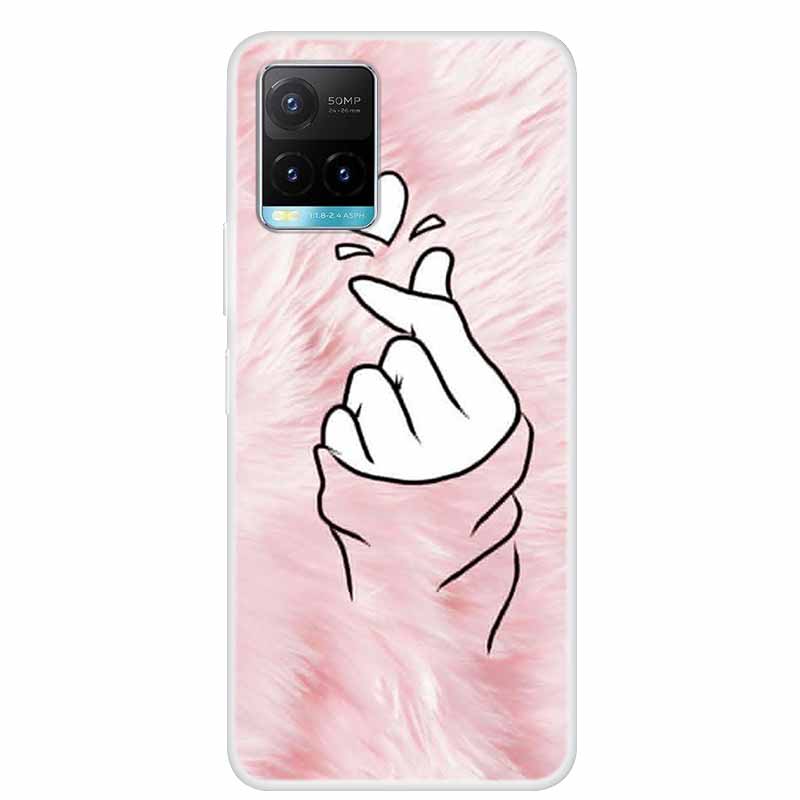 

Christmas For Vivo Y21s Case TPU Soft Silicone Back Cover Case For Vivo Y21s V2110 Shockproof Coque VivoY21s Shell Cartoon Funda V2110