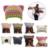 Fashion Women Beanie Hat Lovely Girls Devil Ear Knit Hats Photography Headwear