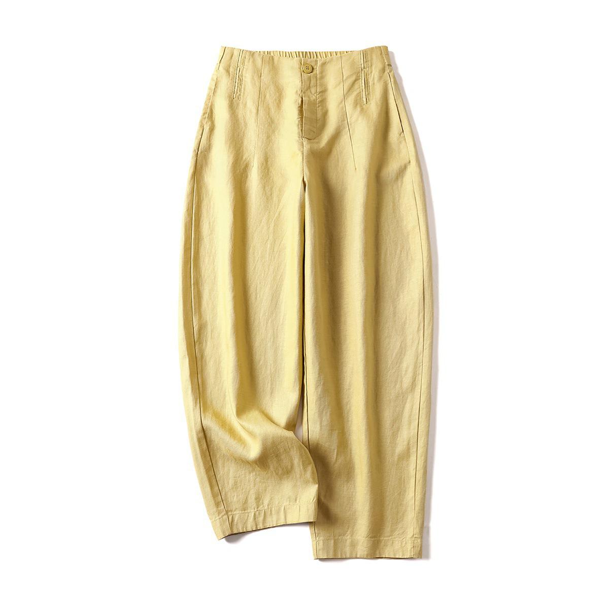 

Tencel Linen High-Waist Loose Fit Summer Harem Pants XL