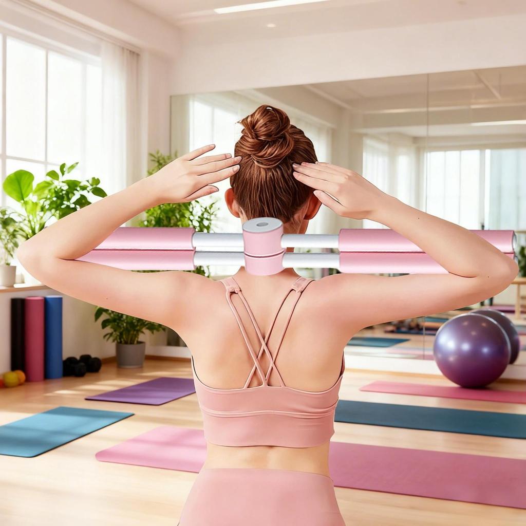 Träningsyoga Stång Stretchverktyg Korsställningskorrigering Pinne Stretch Rörlighetspole Nackpuckelkorrigering Verktyg Gymutrustning