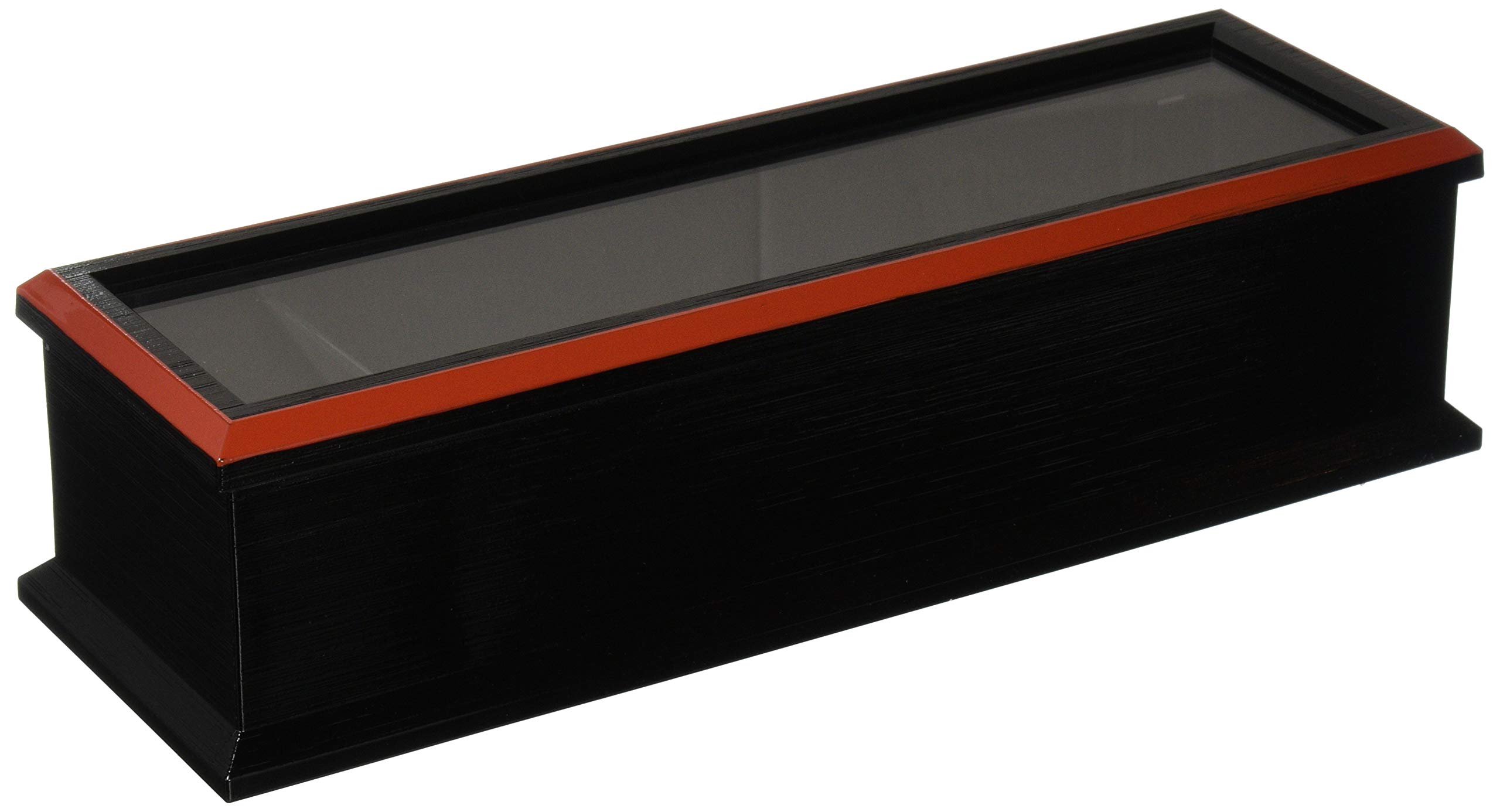 

Fukui Craft Roku Chopstick Case (with Toothpick Organizer), 24cm, Black Rim, Vermilion, 82296630, ABS, Japan, RHSQ001