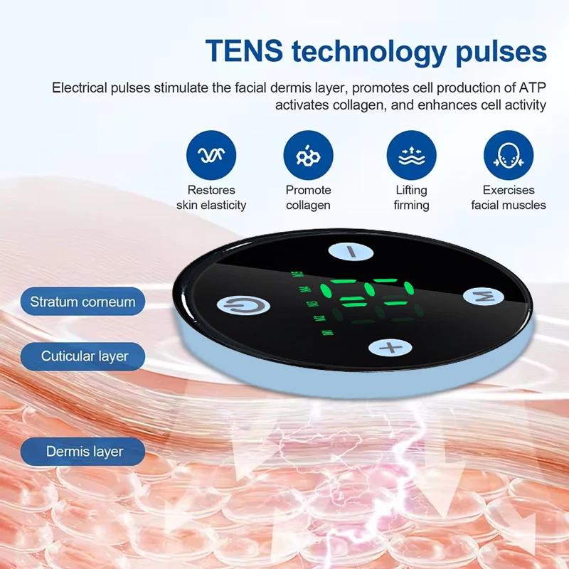 EMS Face Lifting Electric Face Slimming Strap Shaping  V Face Device Skin Tightening Anti-Wrinkle Facial Massager