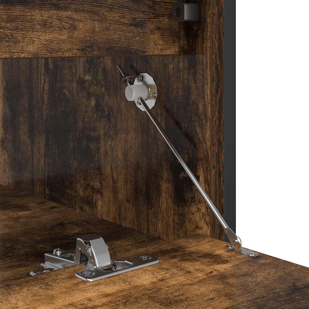 Washbasin Cabinet with Drawers Smoked Oak