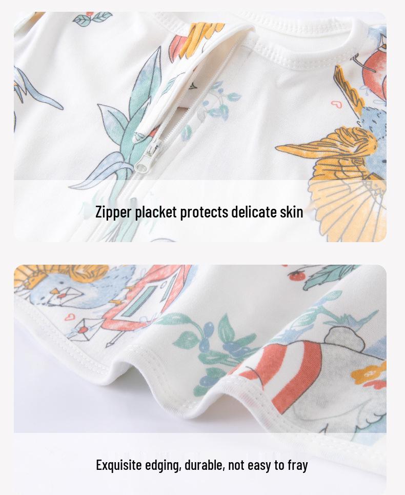 Pure Cotton Newborn Surrender Style Swaddle Wrap - Anti-Kick Sleeping Bag for Spring, Summer, Autumn