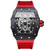 Binbang Men's Silicone Barrel Luminous Fashion Sports Watch